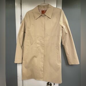 Coach Trench Coat Jacket Womens Large, rain coat beige